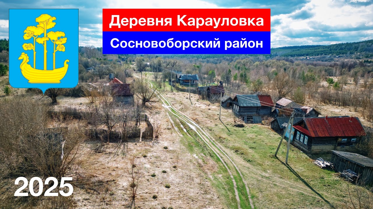 Деревня Карауловка, Симбирский тракт. Сосновоборский район (9.04.2025)